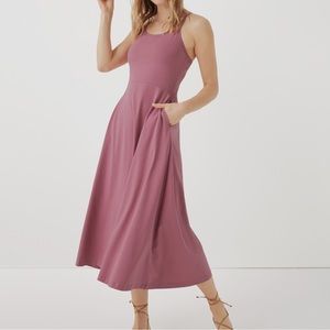 Pact Women's Mauve Dress